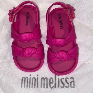 Mini Melissa new  toddler sandals size 7 box  not included